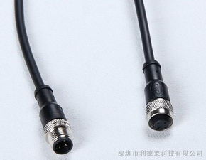 供应m12连接器 m12航空连接器 如图 带led连接器厂家批发