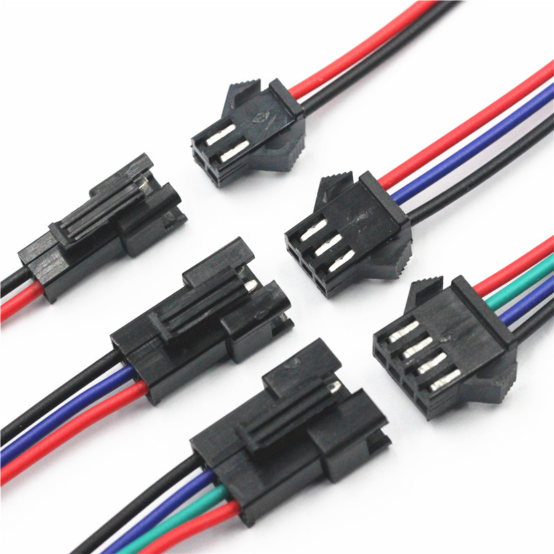 5对 SM对插线 2P 3P 4P 对插 连接线 2.54MM 连接器 20CM30CM40CM